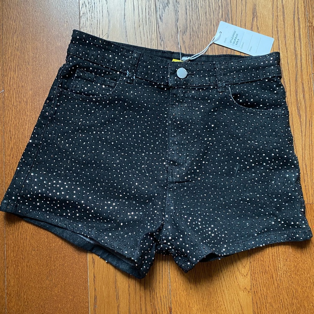 rhinestone Studded Women's Shorts